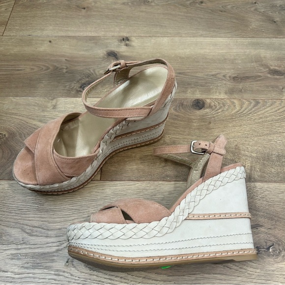 Stuart Weitzman wedge with suede straps - Size 8 - Picture 6 of 9